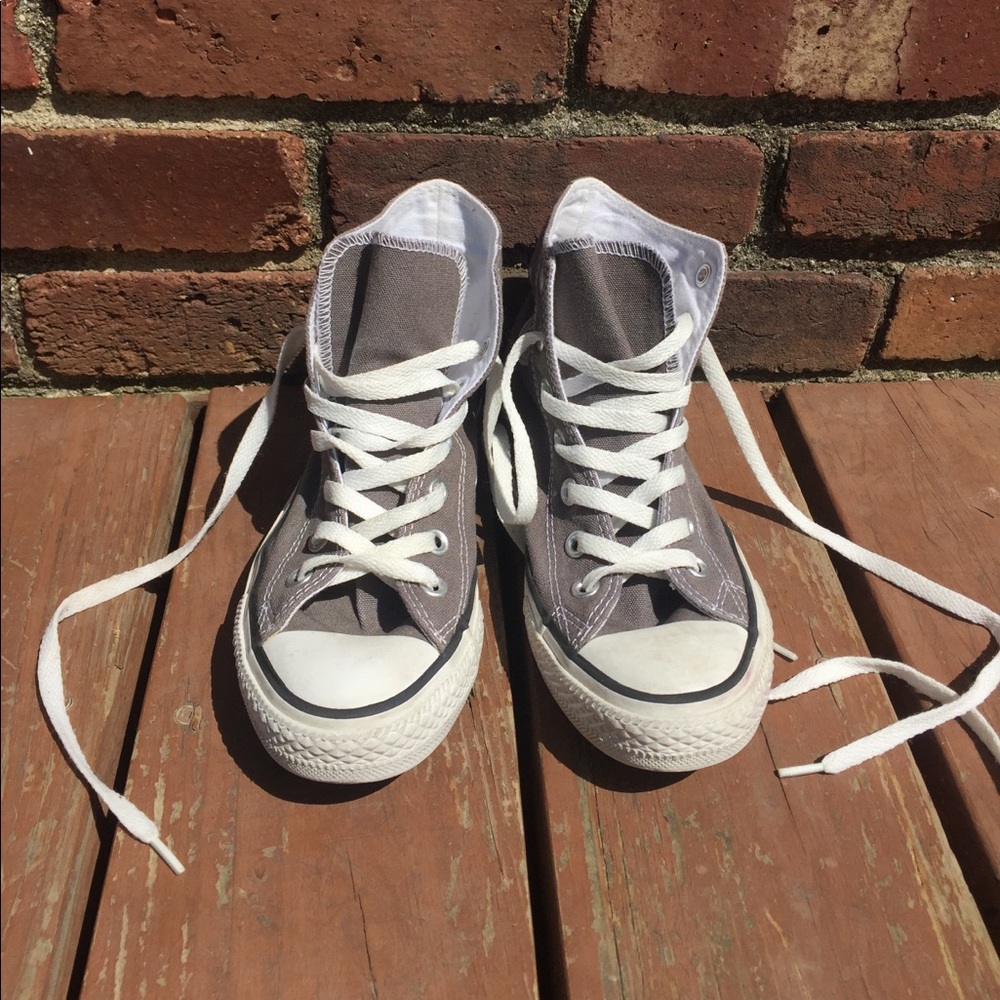 Grey Converse high tops